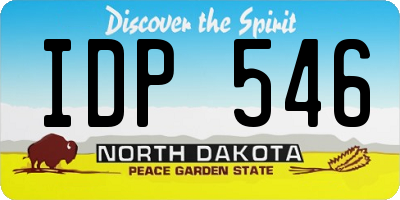 ND license plate IDP546