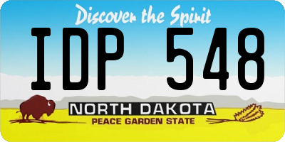 ND license plate IDP548