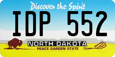 ND license plate IDP552
