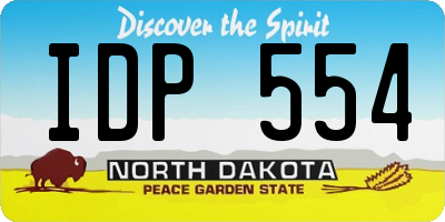 ND license plate IDP554