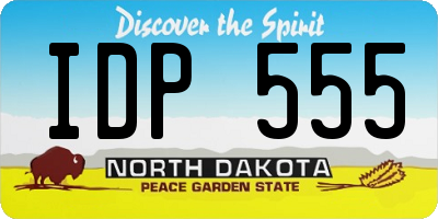 ND license plate IDP555