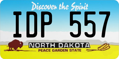 ND license plate IDP557