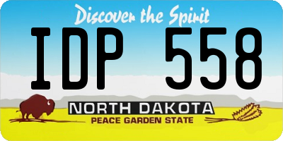 ND license plate IDP558