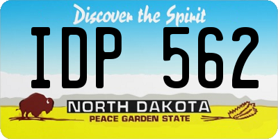 ND license plate IDP562