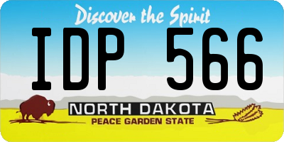 ND license plate IDP566