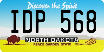 ND license plate IDP568