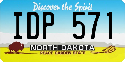 ND license plate IDP571