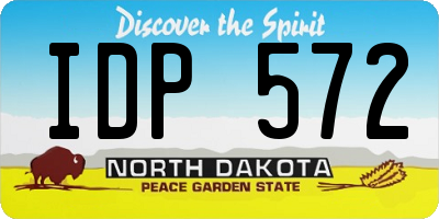 ND license plate IDP572