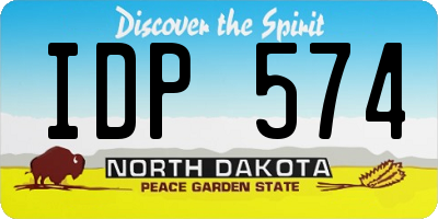 ND license plate IDP574