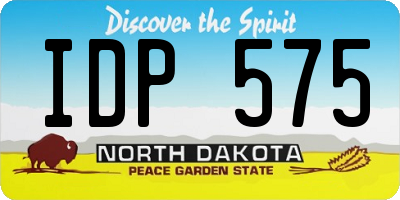 ND license plate IDP575