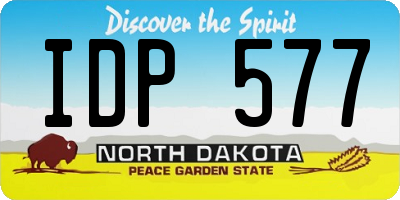 ND license plate IDP577