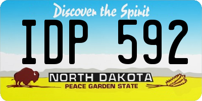ND license plate IDP592