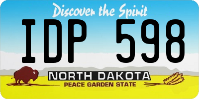 ND license plate IDP598