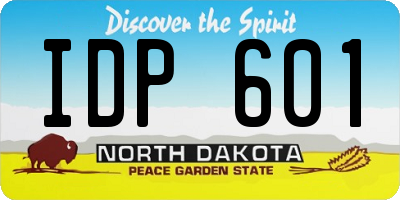 ND license plate IDP601