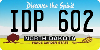 ND license plate IDP602
