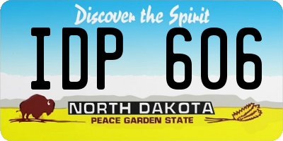 ND license plate IDP606