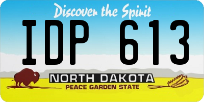 ND license plate IDP613