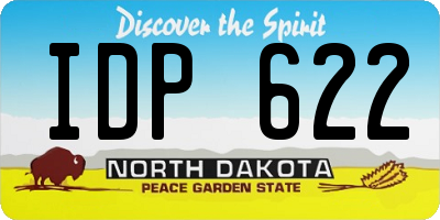 ND license plate IDP622