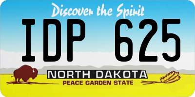 ND license plate IDP625