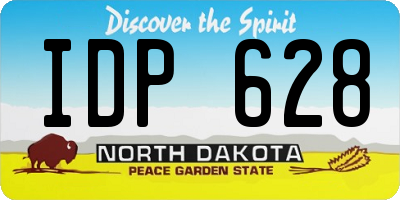ND license plate IDP628