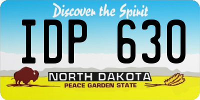 ND license plate IDP630