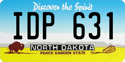 ND license plate IDP631