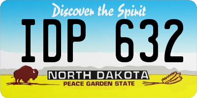 ND license plate IDP632