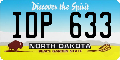 ND license plate IDP633