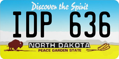 ND license plate IDP636