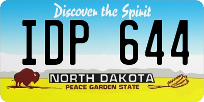 ND license plate IDP644