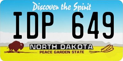 ND license plate IDP649