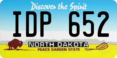 ND license plate IDP652