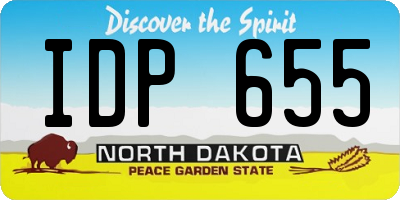 ND license plate IDP655