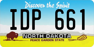 ND license plate IDP661