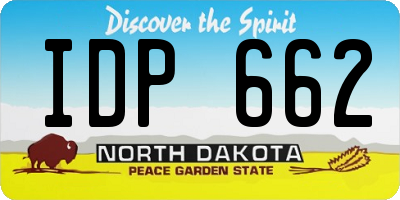 ND license plate IDP662