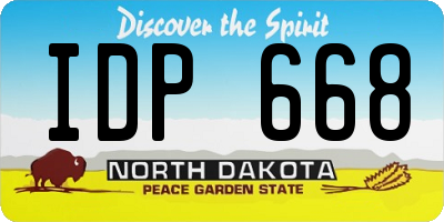 ND license plate IDP668