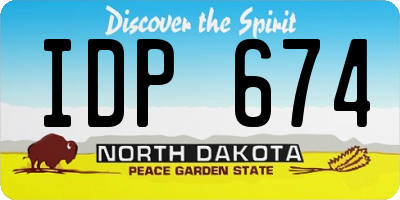 ND license plate IDP674
