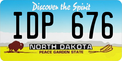 ND license plate IDP676