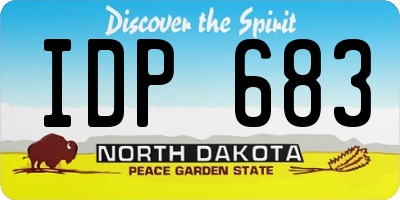 ND license plate IDP683