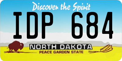ND license plate IDP684