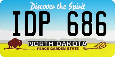 ND license plate IDP686