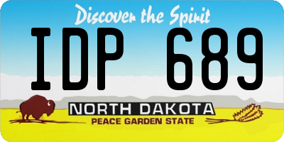 ND license plate IDP689