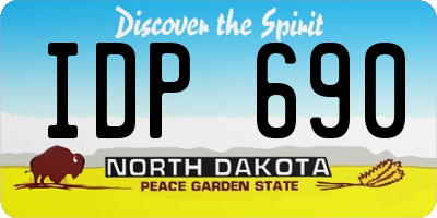 ND license plate IDP690