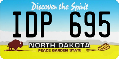 ND license plate IDP695