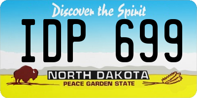 ND license plate IDP699
