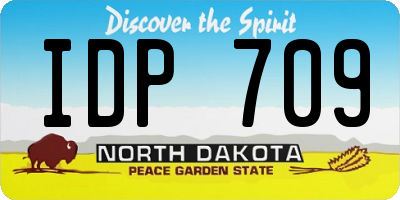 ND license plate IDP709
