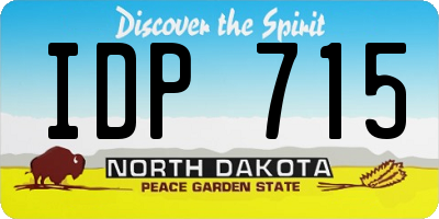 ND license plate IDP715