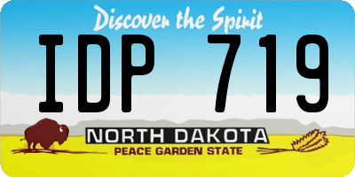 ND license plate IDP719