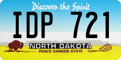 ND license plate IDP721