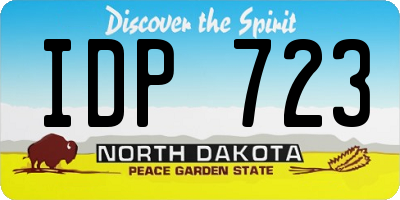 ND license plate IDP723